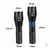 Linterna Luz Led Ultravioleta Uv Recargable Zoom Camping UV395nm - Mundonovedad
