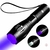 Linterna Luz Led Ultravioleta Uv Recargable Zoom Camping UV395nm
