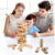 Juego De Mesa Torre Jenga 54 Bloques 4 Dados Madera Niños Y Adultos - comprar online