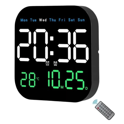 Reloj Digital Escritorio Pared Despertador Alarma Termometro - comprar online