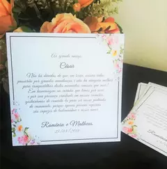 Cartão Agradecimento Personalizado 10x10cm 500 Unidades