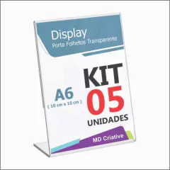 Display acrílico para balcão tamanho 10x15 (5 unidades)