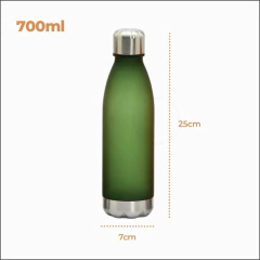 Garrafa plástica jateada personalizada 700 mL 10 unidades na internet