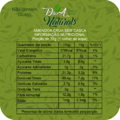 Amêndoa Sem Casca Crua 2kg - D&A Naturals