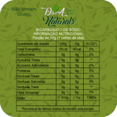 Bicarbonato de Sódio 500g - D&A Naturals