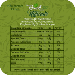 Farinha de Amêndoas 2kg - D&A Naturals