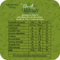 Gergelim Preto 500g - D&A Naturals