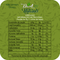Orégano 500g - D&A Naturals