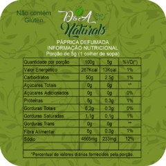 Páprica Defumada 2kg - D&A Naturals
