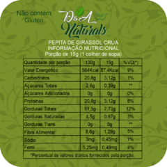 Pepita de Girassol Crua 2Kg - D&A Naturals
