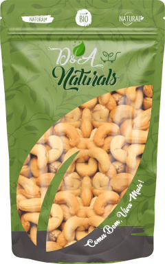CastanhaS de Cajú W1 Inteiras Torradas Com Sal 500g