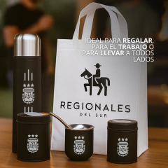 Set Matero Completo Termo Bala 1L Mate Yerb Azuc Bombilla Negro FUTBOL - tienda online