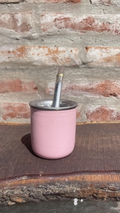 Mate Rosa Acero Inoxidable