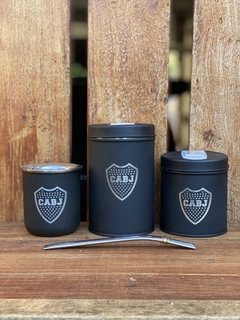Set Negro de 3 (Mate + Yerbera + Azucarera) - comprar online