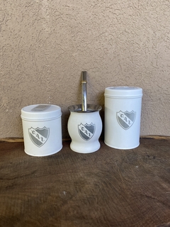 Imagen de Set Blanco de 3 (Mate + Yerbera + Azucarera)