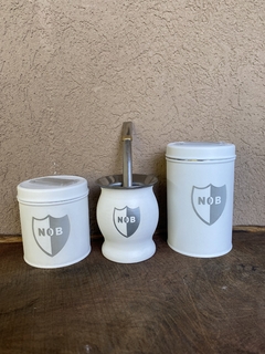 Set Blanco de 3 (Mate + Yerbera + Azucarera) en internet