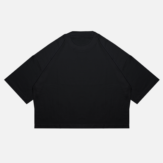 REMERA BÁSICA NEGRA - BOXY FIT thumbnail 2