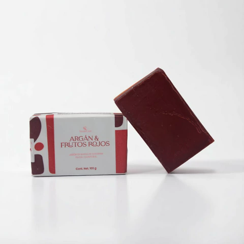 Jabón Argán y Frutos Rojos SandsCare | Hidratación y Antioxidantes 100g