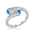 Anillo Abierto Pave Y Piedras Premium en internet