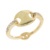 Anillo Con Eslabon Dorado