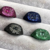 Anillo Cuadrado Pavee Color con Baguette