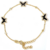 Pulsera 3 Mariposas Dorada en internet