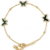 Pulsera 3 Mariposas Dorada