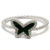 Anillo Mariposa Con Borde Plateado - Yellow Store