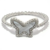 Anillo Mariposa Con Borde Plateado en internet