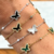Pulsera 3 Mariposas Dorada - comprar online