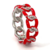 Anillo Cadena Con Esmalte Rodinado en internet
