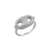 Anillo Eslabón pavee Plateado