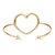 Pulsera Esclava Abierta Contorno Corazon - comprar online