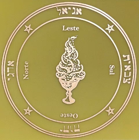 Círculo para consagrar pantáculos - cobre