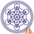 Adesivo Cubo de Metatron 15x15 cm - loja online
