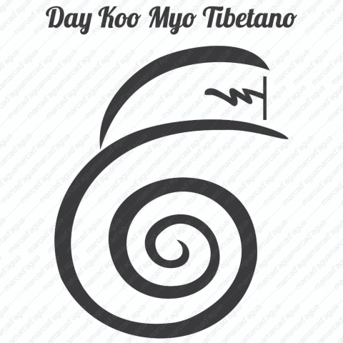 Day Koo Myo - Tibetano - gráfico em pvc - radiestesia, radionica - comprar online