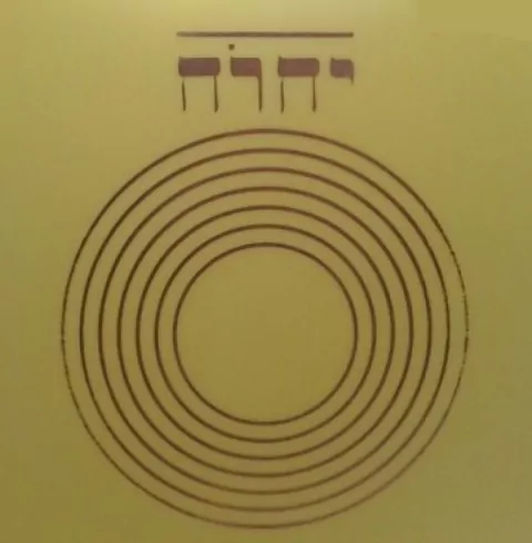 Iavê gráfico em cobre