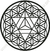 Flor da vida com Merkabah - gráfico em pvc - radiestesia radionica - comprar online