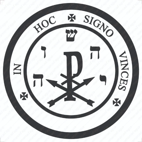 Monograma de Cristo, Pantáculo de proteção, pvc