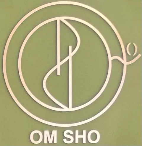 OM SHO Símbolo de cura Quântica gráfico em cobre