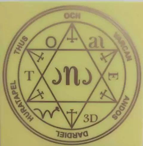 Pantáculo da Saúde, Vitalidade e Virilidade - em cobre - Radiestesia Radiônica