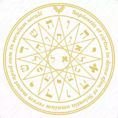 Quarto Pantáculo de Mercurio - gráfico - placa radionica - Radiestesia