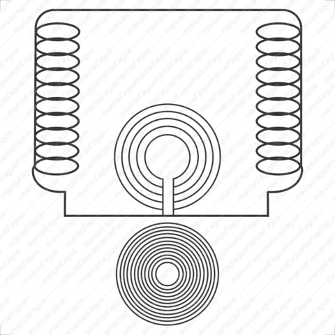 Regenerador celular - Pvc - gráfico - Placa Radionica - Radiestesia