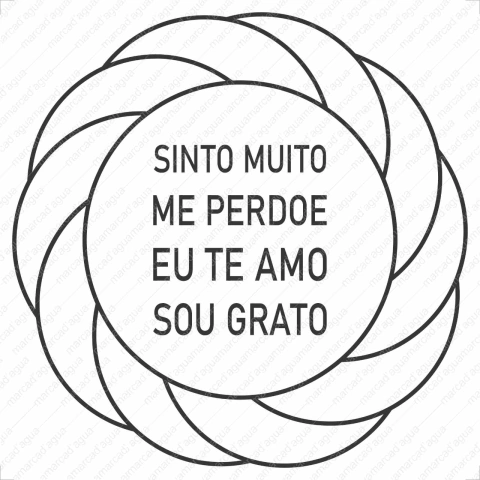 Turbilhão Hoponopono - Placa Radiônica - gráficos em pvc (ps)