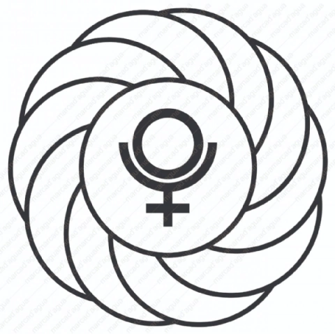 Turbilhão com Plutão gráfico em pvc