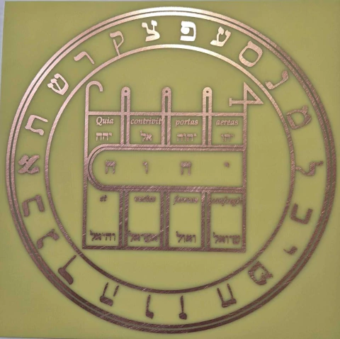 Primeiro Pantaculo da Lua - cobre - radiestesia - radionica - comprar online