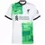 camisa de time versão torcedor liverpool cor verde, camisa liverpool II 23/24 cor verde e branco