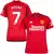 camisa versão torcedor manchester united I 23/24 cor vermelho personalizada com nome e número do jogador mount.