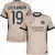 camisa de time psg versão torcedor cor bege personalizada com nome e número do jogador lee kang in.
