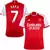 camisa arsenal I 23/24 cor vermelha, camisa personalizada nome e número jogador saka..